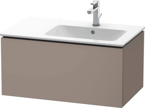 Duravit L-Cube Waschtischunterbau wandhängend Basalt Matt 820x481x400 mm - LC614104343