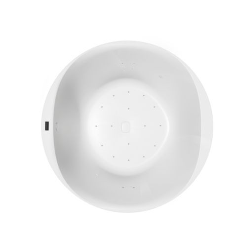 Hoesch Whirlpool iSensi Rund 1500 Monolith m. Überlaufschlitz, System iSensi Weiß, 3882i.010310004