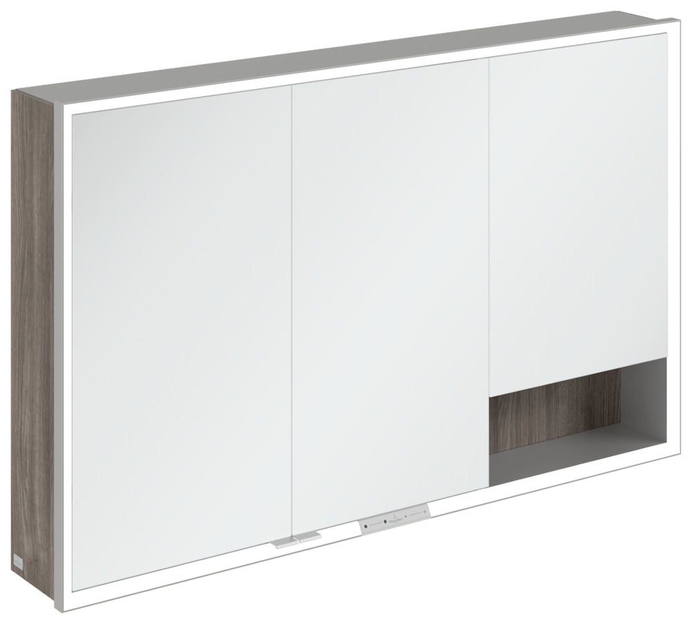 Villeroy & Boch Aufputz-Spiegelschrank My View+ A48112 1200x750x168mm m. Bel. Stone Oak A48112RK