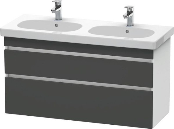 Duravit DuraStyle Waschtischunterbau wandhängend Graphit & Weiß Matt 1150x453x610 mm - DS648604918