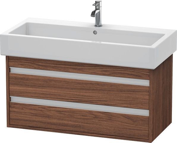 Duravit Ketho Waschtischunterbau wandhängend Nussbaum dunkel Matt 950x440x480 mm - KT663802121
