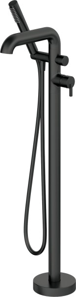 Neuesbad Serie 600 freistehende Wannenarmatur mit Brausegarnitur, Oberfläche: schwarz matt