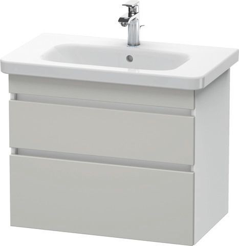 Duravit DuraStyle Waschtischunterbau wandhängend Betongrau & Weiß Matt 730x448x610 mm - DS648100718