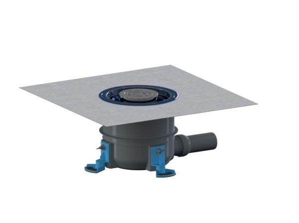 Dallmer Duschwannenablauf ORIO DallBox Select, Edelstahl matt, DN 50, 161529