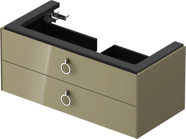 Duravit White Tulip Waschtischunterbau wandhängend Stein Grau Hochglanz 984x458x410 mm - WT43520H2H2