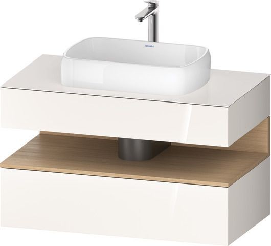 Duravit Qatego Konsolenwaschtischunterbau wandhängend Weiß Hochglanz 1000x550x600 mm - QA47310302200