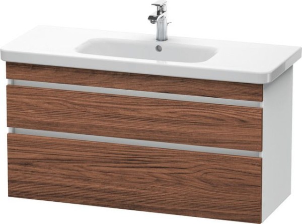 Duravit DuraStyle Waschtischunterbau wandhängend Nussbaum dunkel & Weiß Matt 1130x448x610 mm - DS649