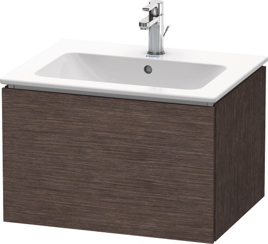 Duravit L-Cube Waschtischunterbau wandhängend Eiche dunkel gebürstet Matt 620x481x400 mm - LC6140072