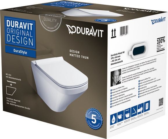 Duravit DuraStyle WC-Set wandhängend 374x540x388 mm - 45520900A1