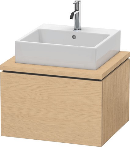 Duravit L-Cube Konsolenwaschtischunterbau wandhängend Natur Eiche Matt 620x547x400 mm - LC581003030