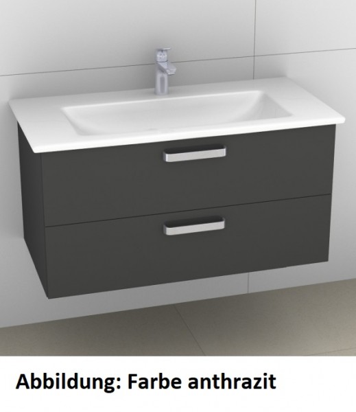 Artiqua 414 Waschtischunterschrank für Venticello 4104AH Oxid Hellgrau quer, 414-WU2L-V105-7183-721