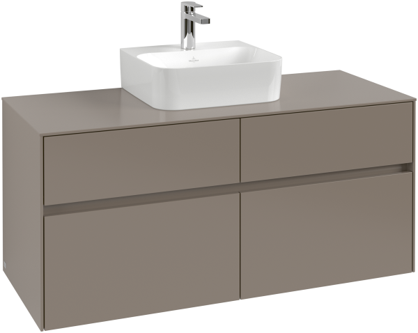 Villeroy & Boch Waschtischunterschrank Collaro C09700 1200x548x500mm 4 Ausz. Waschtisch mittig Graph