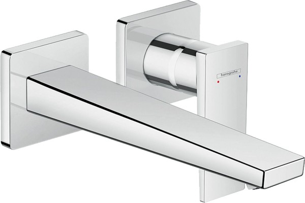 Hansgrohe 2-Loch Waschtischarmatur Unterputz Metropol F-Set chrom langer Auslauf, 32526000 , 3252600