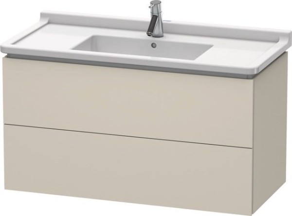 Duravit L-Cube Waschtischunterbau wandhängend Taupe Supermatt 1020x469x558 mm - LC626608383