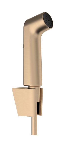 Hansgrohe Handbrause Bidette S 1jet/Porter S m. Textilschlauch 1250mm brushed bronze , 29238140