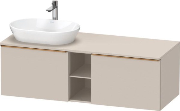 Duravit D-Neo Konsolenwaschtischunterbau wandhängend Taupe Matt 1400x550x459 mm - DE4950L04910000