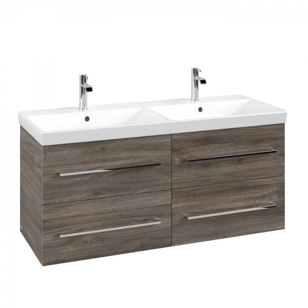 Villeroy & Boch Avento Waschbeckenunterschrank, 4 Auszüge, 1180 x 514 x 452 mm, Stone Oak