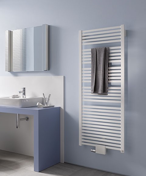 Kermi Badheizkörper Geneo quadris BH814x32x447mm QN343, glanzsilber, GQN1M080045WXXK