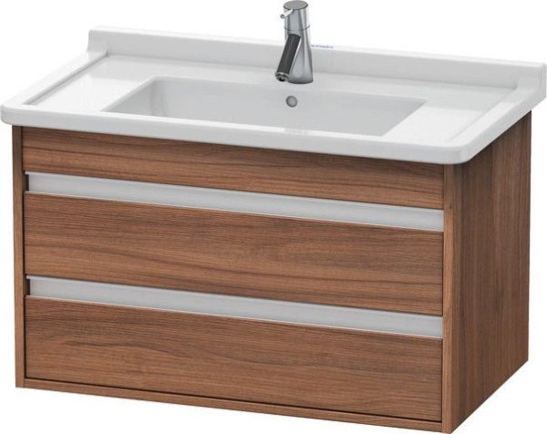 Duravit Ketho Waschtischunterbau wandhängend Nussbaum Matt 800x455x480 mm - KT664407979