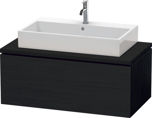 Duravit L-Cube Konsolenwaschtischunterbau wandhängend Eiche Schwarz Matt 1020x547x400 mm - LC5814016