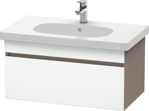 Duravit DuraStyle Waschtischunterbau wandhängend Weiß & Basalt Matt 800x453x398 mm - DS638401843