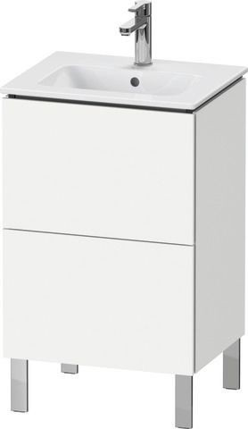 Duravit L-Cube Waschtischunterbau bodenstehend Weiß Matt 520x421x704 mm - LC667101818