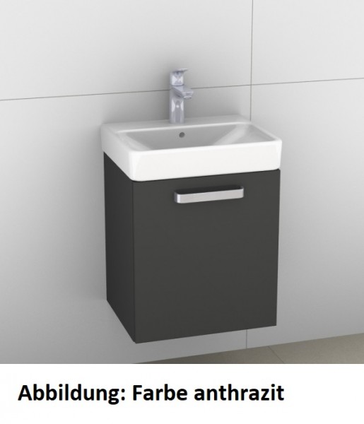 Artiqua 413 Waschtischunterschrank für Smyle Square 500222 (ehem. 120545), Quarzgrau Matt Select, 41