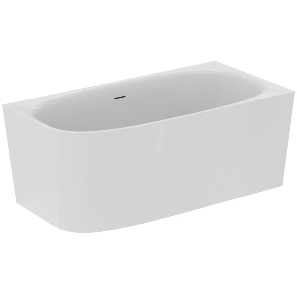 Ideal Standard D-Form-Badewanne DEA f.Wandanbindung, rechts, m.Ablauf 1500x750x610mm Weiss, T546601