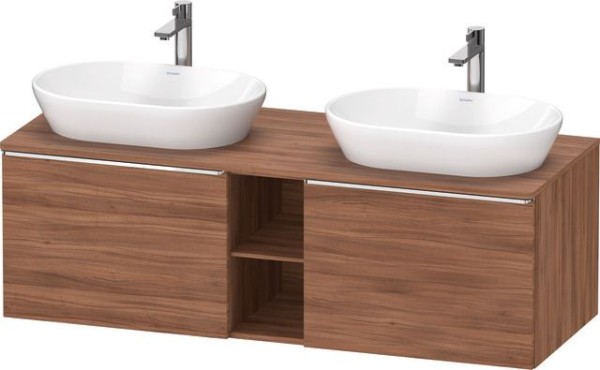 Duravit D-Neo Konsolenwaschtischunterbau wandhängend Nussbaum Matt 1400x550x459 mm - DE4950B10790000