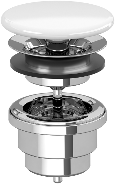 Villeroy & Boch Nicht verschliessbares Ventil 680800 121x215x68mm Nightfall CeramicPlus