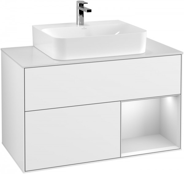 Villeroy & Boch Waschtischunterschrank Finion F12 1000x603x501mm WT mittig, F121MTGF