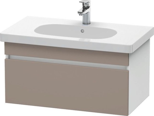 Duravit DuraStyle Waschtischunterbau wandhängend Basalt & Weiß Matt 800x453x398 mm - DS638404318