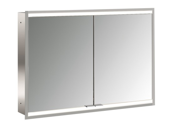 emco LED-Lichtspiegelschrank prime 2 Facelift Unterputz, 1000 mm, 2-türig, IP 20 Rückwand verspiegel