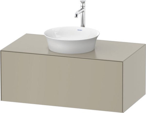 Duravit White Tulip Konsolenwaschtischunterbau wandhängend Taupe Seidenmatt 1000x550x408 mm - WT4976
