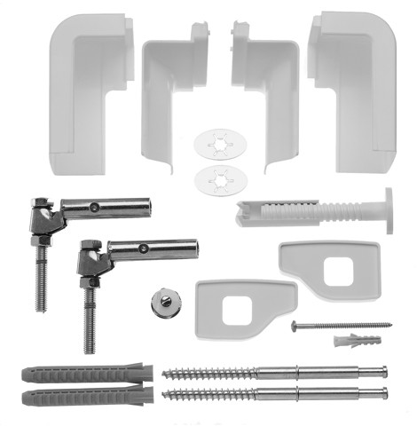 Kermi Badheizkörper Befestigungs-Set Credo, -V, -E weiß, ZB01910001