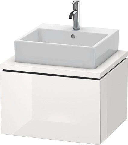 Duravit L-Cube Konsolenwaschtischunterbau wandhängend Weiß Hochglanz 620x547x400 mm - LC581008585