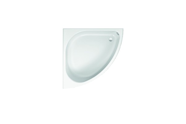 Bette Eck-Badewanne Arco 6035, 140x140x45 cm snow GlasurPlus, 6035-440PLUS