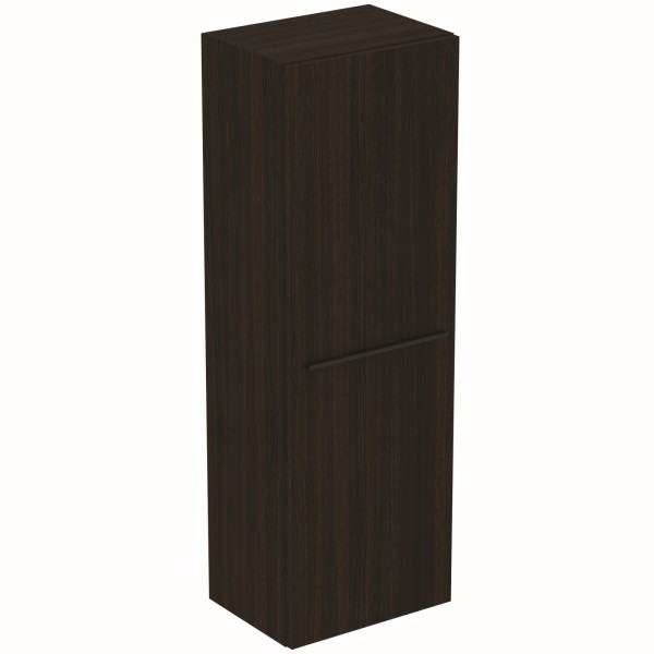 Ideal Standard Halb-Hochschrank i.life A mit 1 Tür 400x300x1200mm Caffee Oak, T5261NW