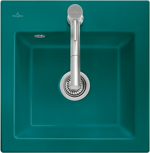 Villeroy & Boch Einbauspüle Subway 50 S 331501 525x510mm aus Keramik Almond CeramicPlus, 331500AM