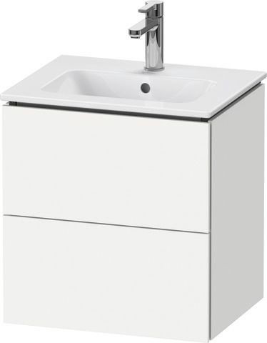 Duravit L-Cube Waschtischunterbau wandhängend Weiß Matt 520x421x550 mm - LC621801818