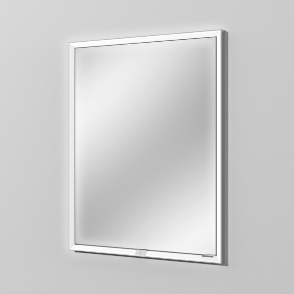 Sanipa Reflection Aluminium-Wandeinbau-Spiegelschrank WIM 60 mit LED-Beleuchtung, AU0406L