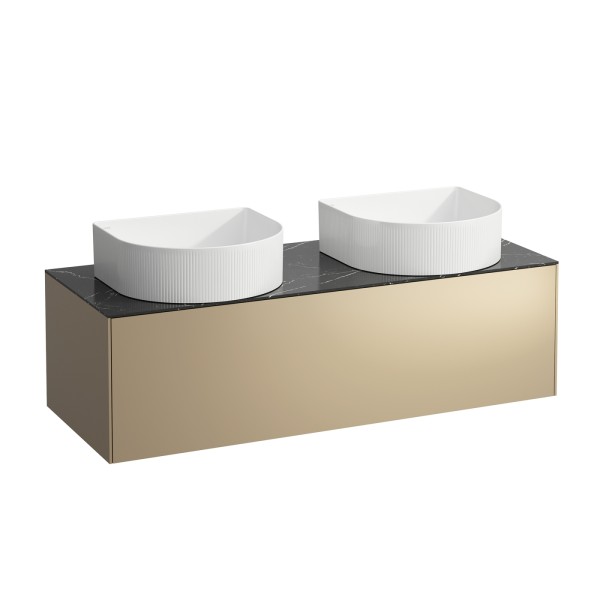 LAUFEN Waschtischunterschrank SONAR f.WT H812340/1/2/3 1 Schubl 1175x455 Ausschn li Gold? Mar