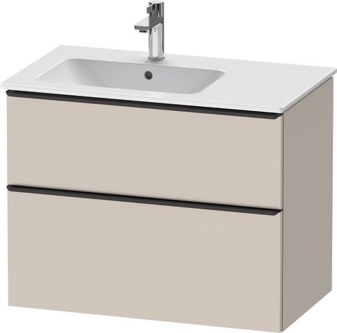 Duravit D-Neo Waschtischunterbau wandhängend Taupe Matt 810x462x625 mm - DE43660BD910000
