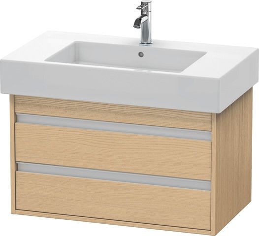 Duravit Ketho Waschtischunterbau wandhängend Natur Eiche Matt 800x455x480 mm - KT664003030