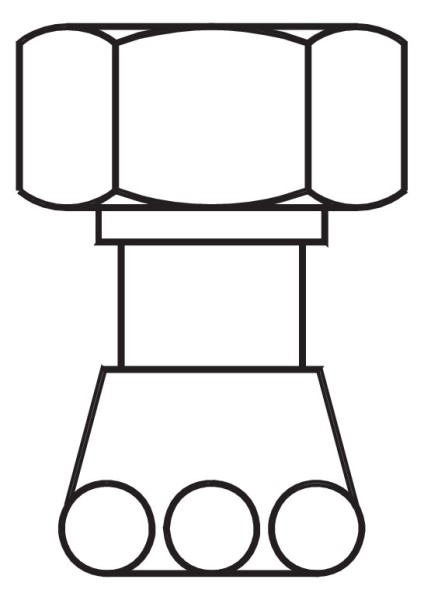 Mepa Sanicontrol Verschraubung, für SC620 und SC 820, 710982