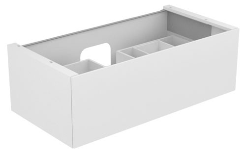 Keuco Waschtischunterschrank Edition 11 31251, 1 Front-Auszug cashmere/Glas cashmere, 31251180000