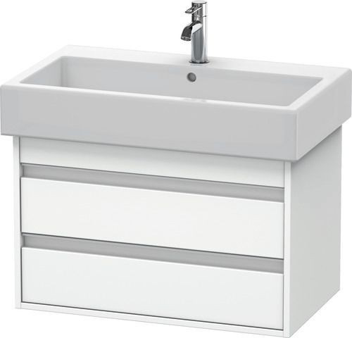 Duravit Ketho Waschtischunterbau wandhängend Weiß Matt 750x440x480 mm - KT663701818