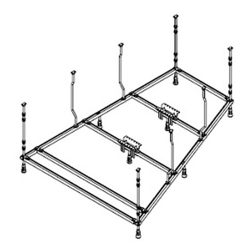 Hoesch Untergestell für WW Trapez 1800x1200 links