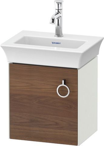 Duravit White Tulip Waschtischunterbau wandhängend Amerikanischer Nussbaum & Weiß Matt & Seidenmatt