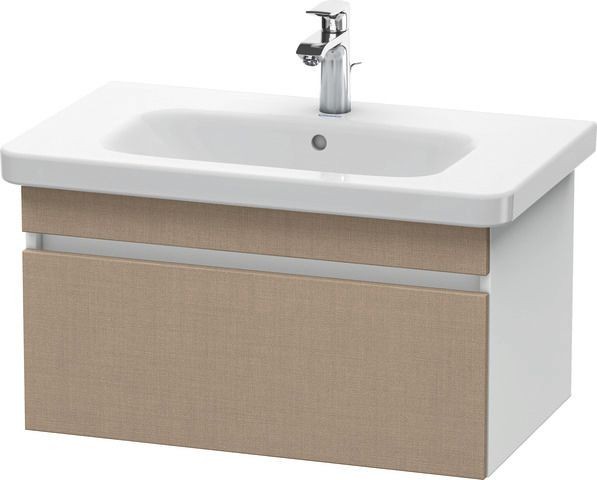 Duravit DuraStyle Waschtischunterbau wandhängend Leinen & Weiß Matt 730x448x398 mm - DS638107518